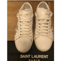 Saint Laurent Chaussures de sport en Cuir en Blanc