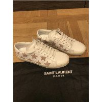 Saint Laurent Sneaker in Pelle in Bianco
