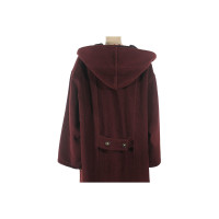 Max Mara Jacket/Coat Wool in Bordeaux
