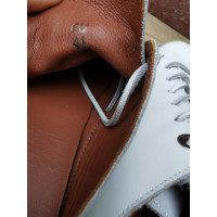 Max Mara Sneaker in Pelle in Bianco