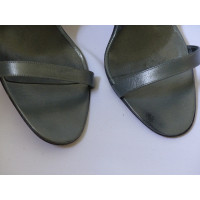 Manolo Blahnik Sandals Leather in Grey