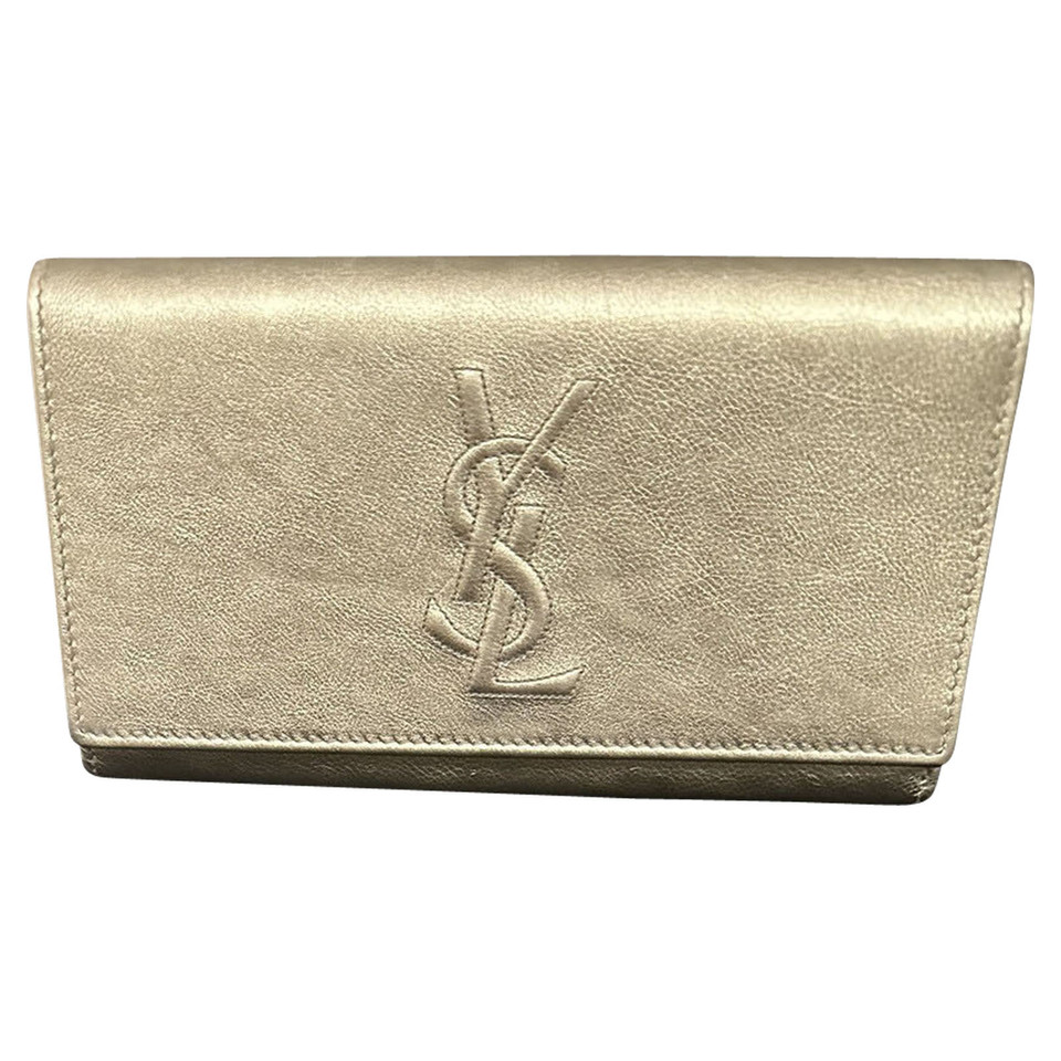 Yves Saint Laurent Bag/Purse Leather in Gold