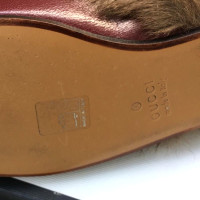 Gucci Slippers/Ballerinas Leather in Bordeaux