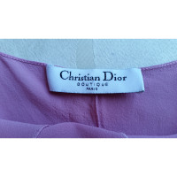 Christian Dior Robe en Soie en Rose/pink