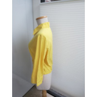 Versace Top en Coton en Jaune