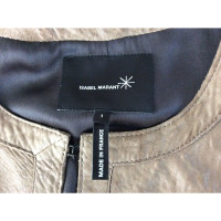 Isabel Marant Jacket/Coat Leather in Khaki