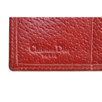 Christian Dior Sac à main/Portefeuille en Cuir en Rouge