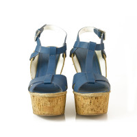Ralph Lauren Chaussures compensées en Cuir en Bleu