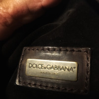 Dolce & Gabbana Handtasche aus Leder in Braun