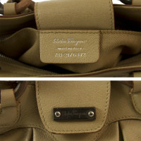 Salvatore Ferragamo Handbag Leather in Ochre