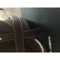 Dolce & Gabbana Stiefel aus Wildleder in Braun