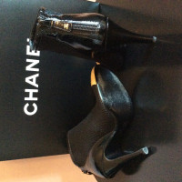 Chanel Enkellaarzen in Zwart