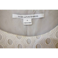 Diane Von Furstenberg Kleid aus Baumwolle in Weiß