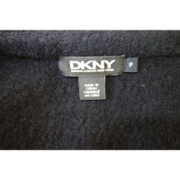 Dkny Jacke/Mantel aus Wolle in Schwarz
