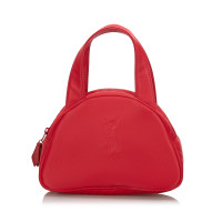 Yves Saint Laurent Handtasche aus Baumwolle in Rot