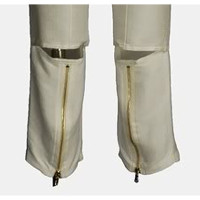 Costume National Paire de Pantalon en Coton en Beige