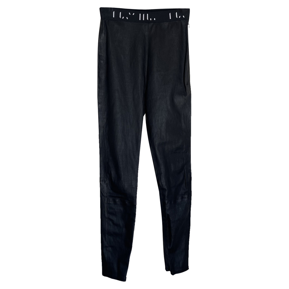 Unravel Project Trousers Leather in Black