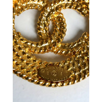 Chanel Brooch Gilded in Gold