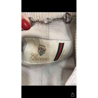 Gucci Giacca/Cappotto in Pelle in Bianco