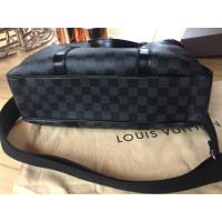 Louis Vuitton Shopper aus Leder in Grau