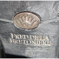Fred De La Bretoniere Stiefeletten aus Leder in Schwarz