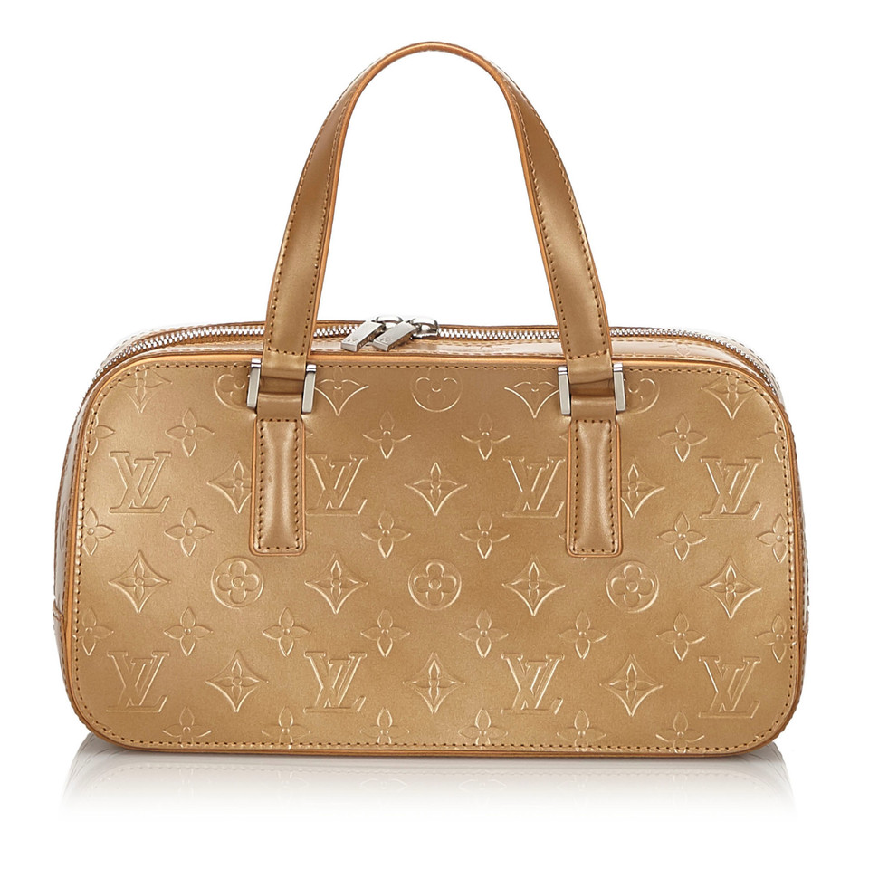 Louis Vuitton Handtas Leer in Goud