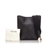 Céline Sangle Shoulder aus Leder in Schwarz