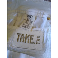 Take Two Paire de Pantalon en Coton en Blanc