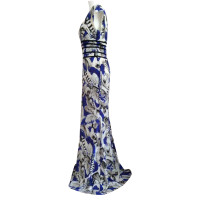 Roberto Cavalli Kleid aus Viskose in Blau