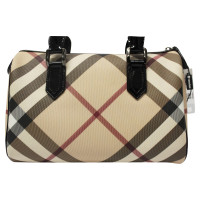 Burberry Shopper in Tela in Beige