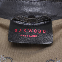 Oakwood Lederjacke in Oliv