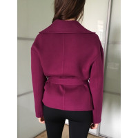 Hermès Jacket/Coat Cashmere in Fuchsia