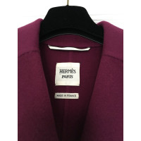Hermès Jacket/Coat Cashmere in Fuchsia