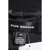 Club Monaco Jacke/Mantel aus Wolle in Schwarz