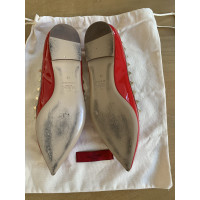 Valentino Garavani Slipper/Ballerinas aus Lackleder in Rot