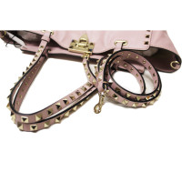 Valentino Garavani Rockstud Tote Bag Leather in Pink