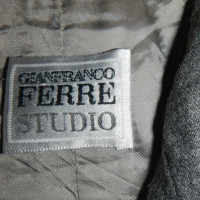 Ferre Giacca/Cappotto in Lana in Grigio