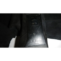 L.K. Bennett Boots Suede in Black