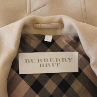 Burberry Jacke/Mantel aus Wolle in Braun
