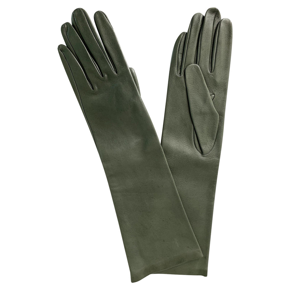 Missoni Gloves Leather in Khaki