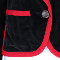 Yves Saint Laurent Jacke/Mantel aus Baumwolle in Schwarz