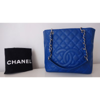 Chanel Handtas Leer in Blauw