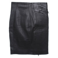 Blk Dnm Lederrock in Schwarz