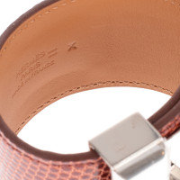 Hermès Collier de Chien Armband in Pelle in Oro