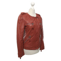 Isabel Marant Etoile Jacke/Mantel aus Leder in Rot
