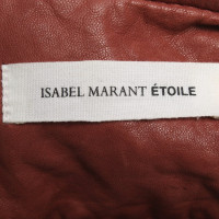 Isabel Marant Etoile Veste/Manteau en Cuir en Rouge