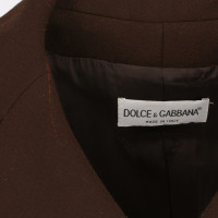 Dolce & Gabbana Blazer aus Wolle in Braun