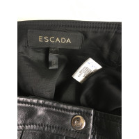 Escada Trousers Leather in Black