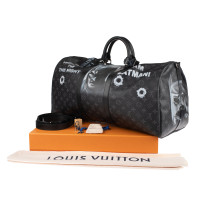 Louis Vuitton Keepall 55 Canvas in Black