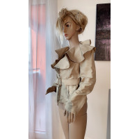 Valentino Garavani Jacket/Coat Cotton in Beige